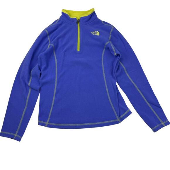 The North Face Purple Glacier 1/4 Zip Fleece - Picture 1 of 6